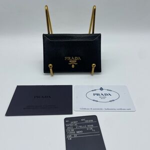 Prada Leather Card Case Wallet